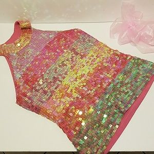 Women's Sequins Halter Top Size L